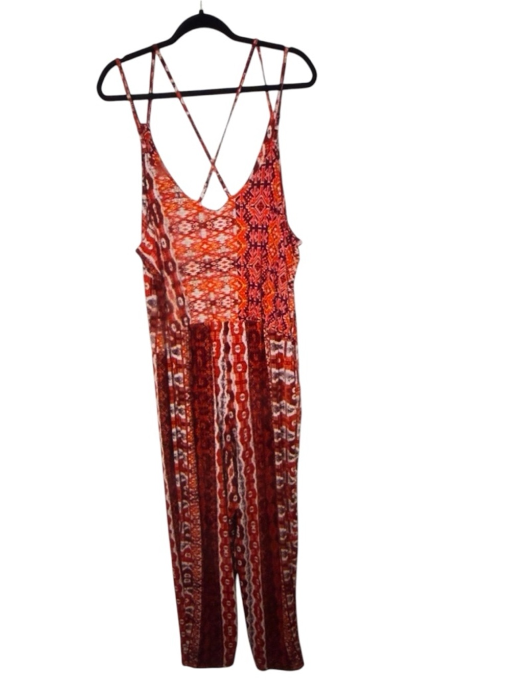 New Look Women’s 2X Southwestern Boho Chic Whimiscal Jumpsuit Tribal